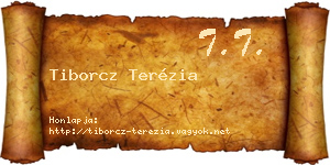 Tiborcz Terézia névjegykártya