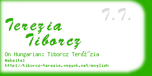 terezia tiborcz business card